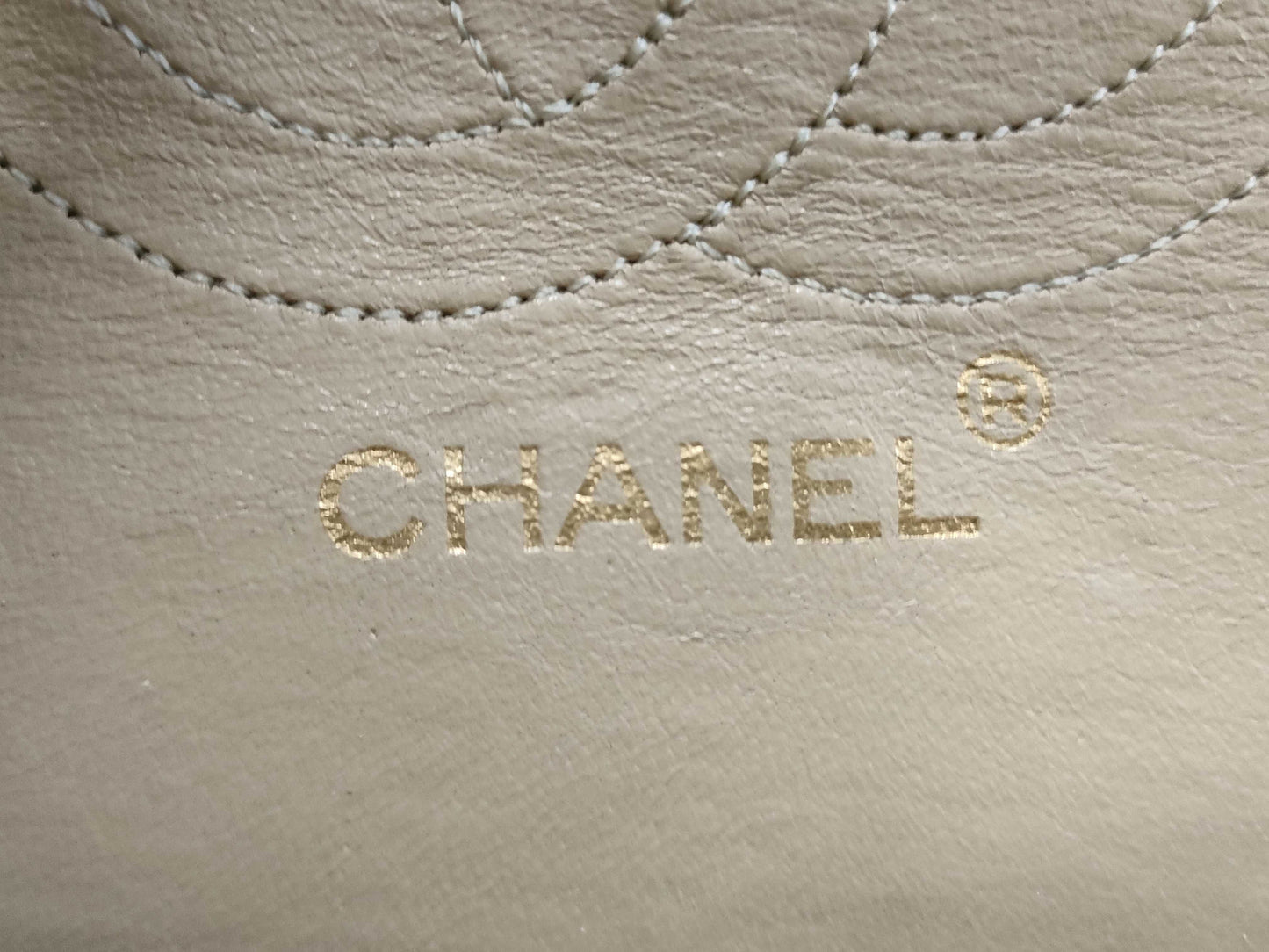 CHANEL Matelasse Matelasse 26 Double Flap Beige Shoulder Bag