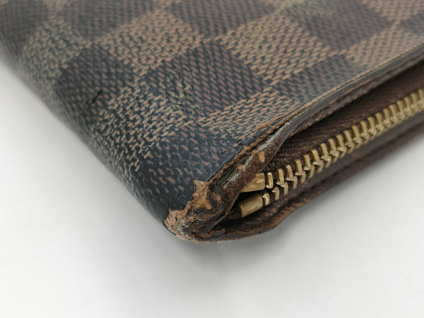 LOUIS VUITTON Damier Porte Monnaie Zippy Wallet Long Wallet