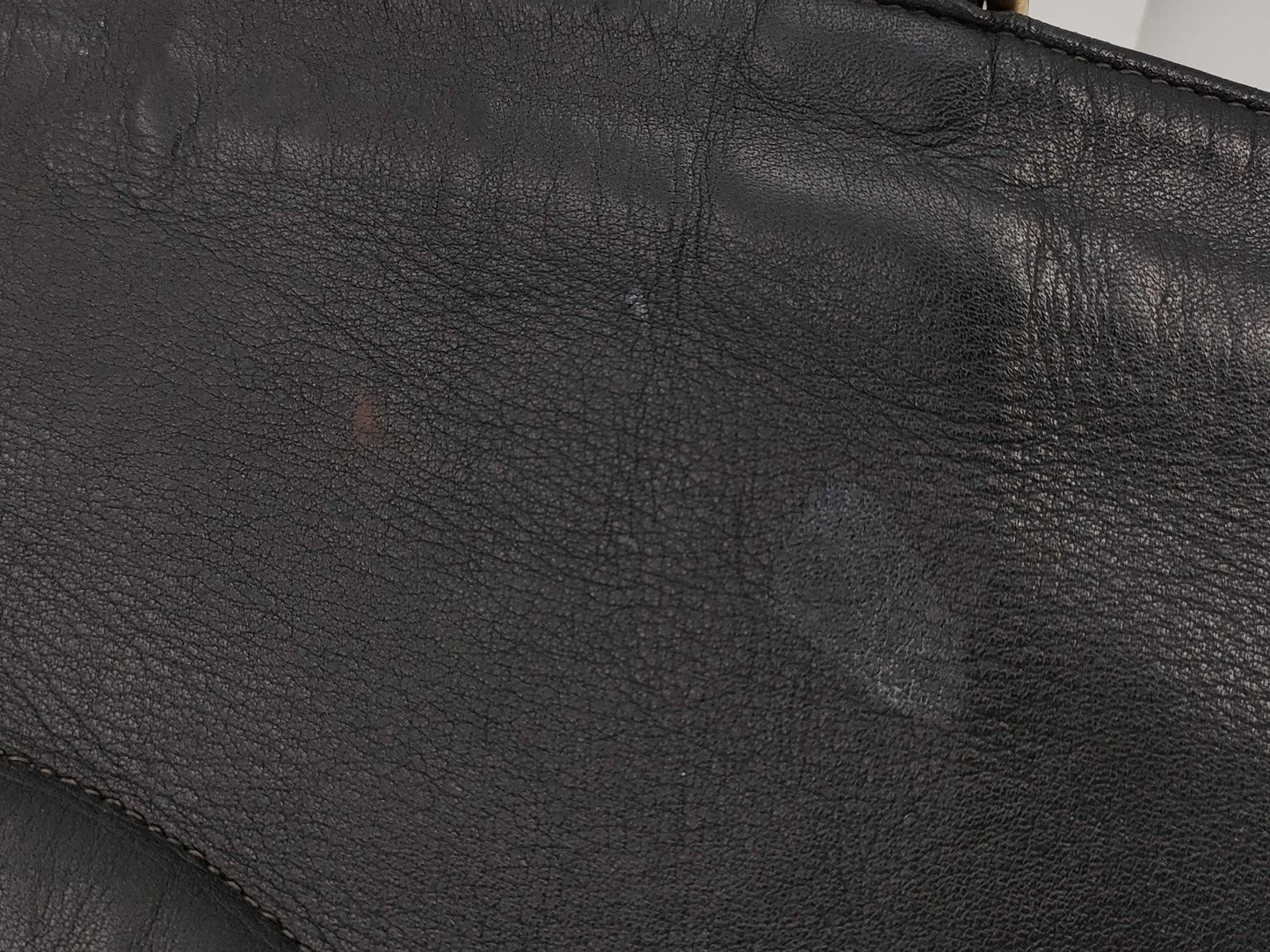 CHANEL CHANEL Leather Chain Shoulder Tote Bag with Large Coco Mark