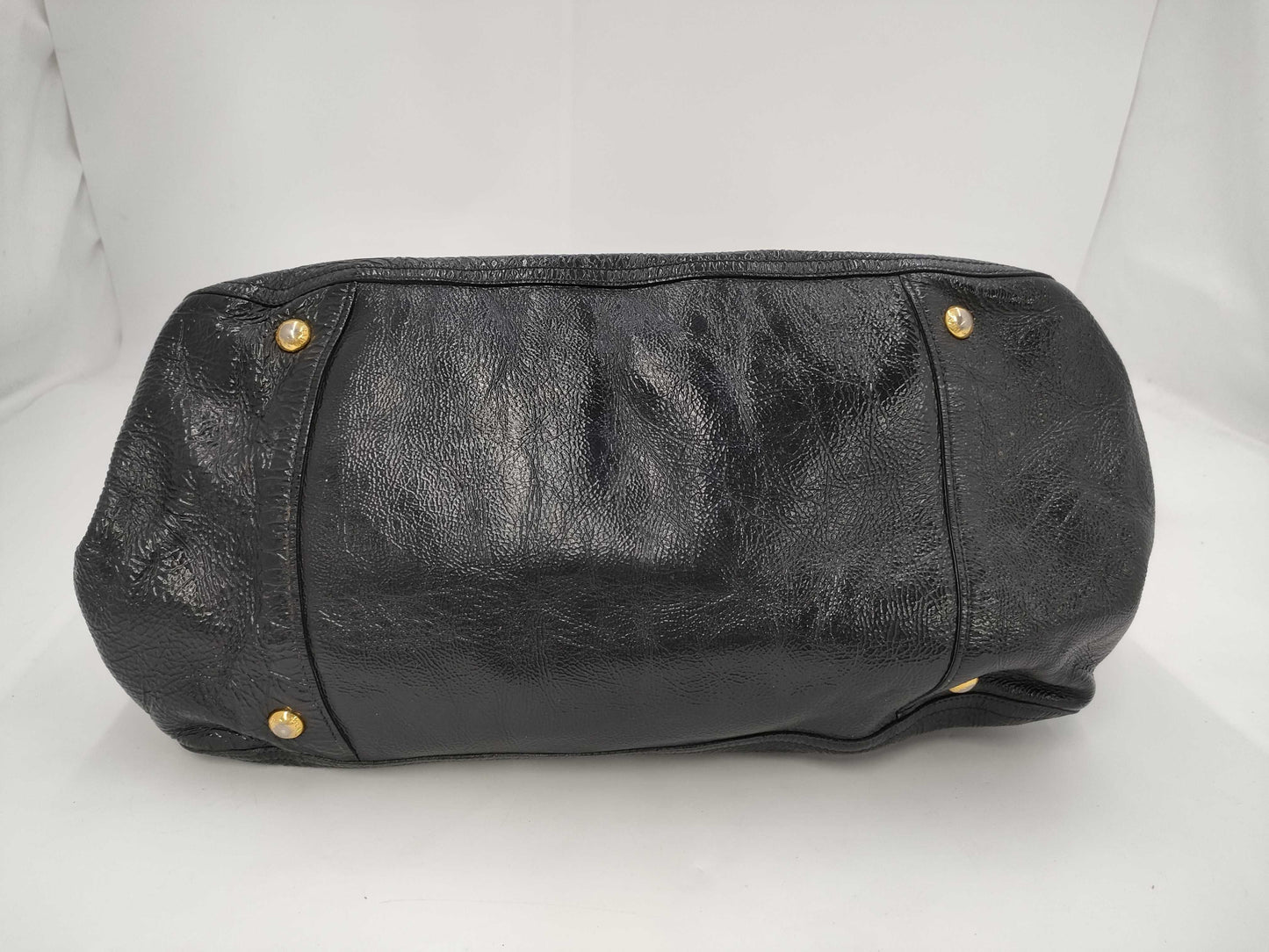 PRADA PRADA Patent Leather Hand Shoulder Tote Bag 2WAY Bag