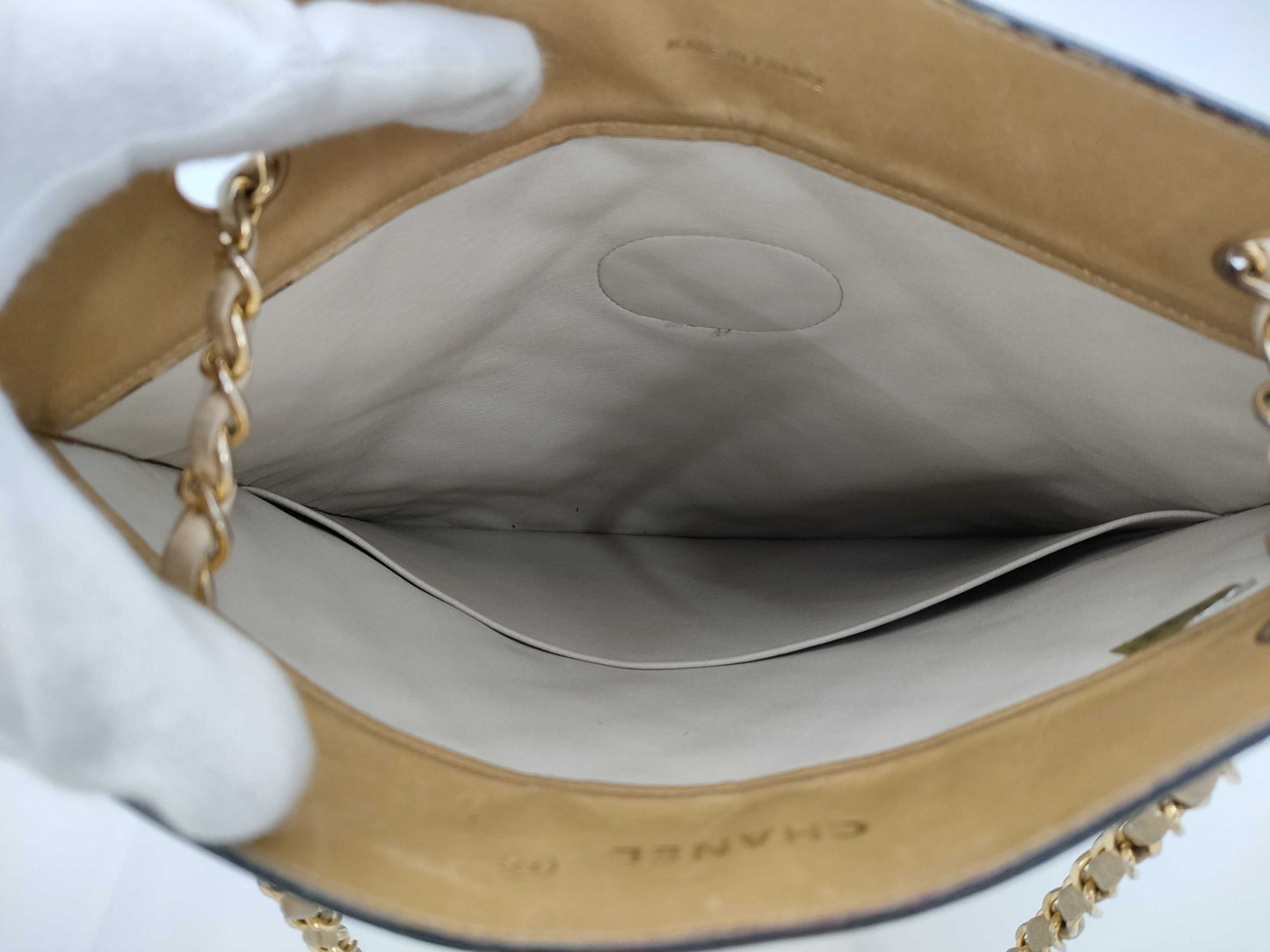 CHANEL CHANEL Lambskin Chain Tote Bag Bag