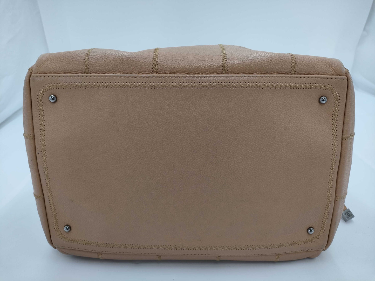 CHANEL CHANEL Chocolate Bar Mini Boston Bag Handbag