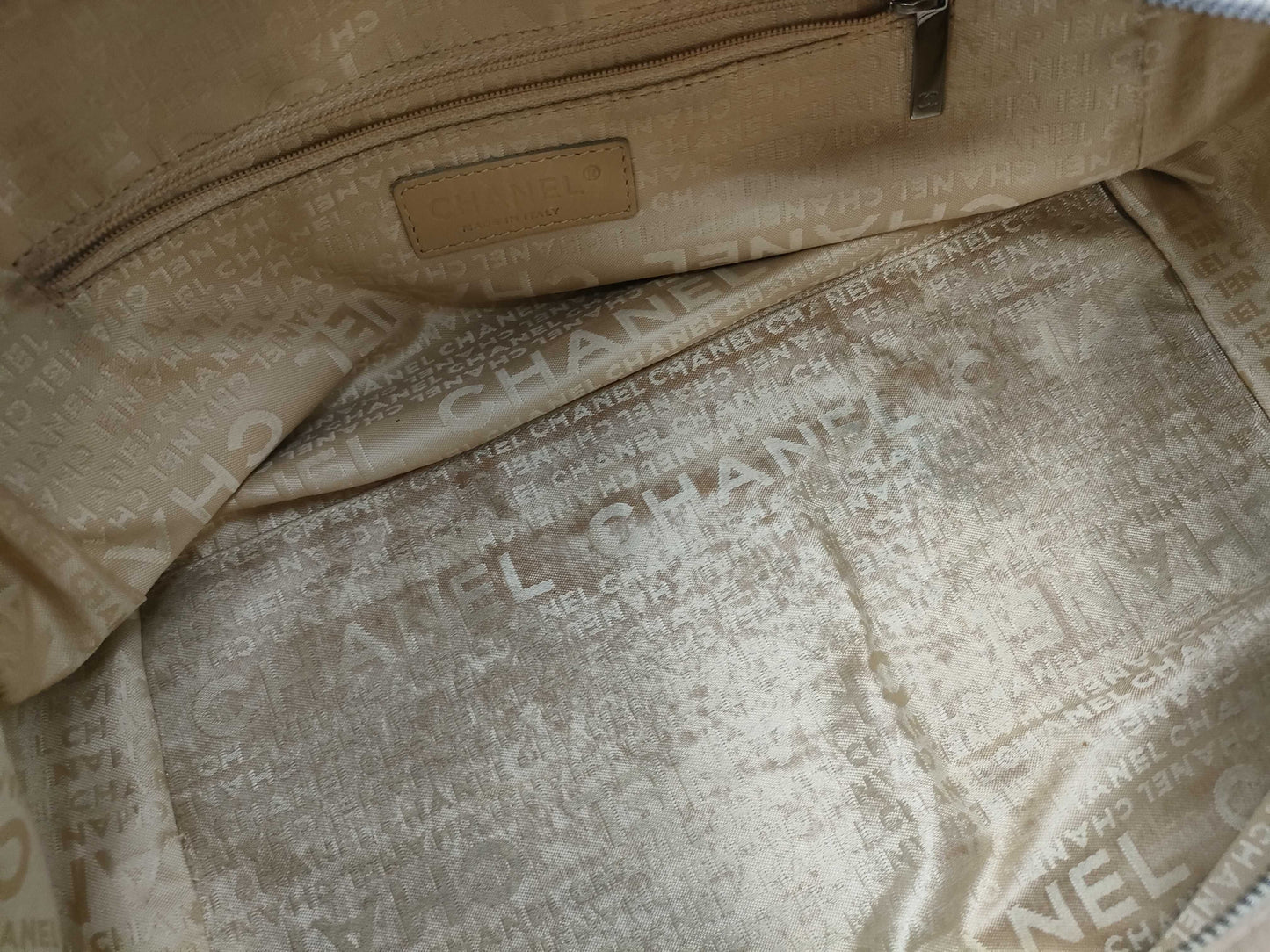 CHANEL CHANEL Chocolate Bar Mini Boston Bag Handbag