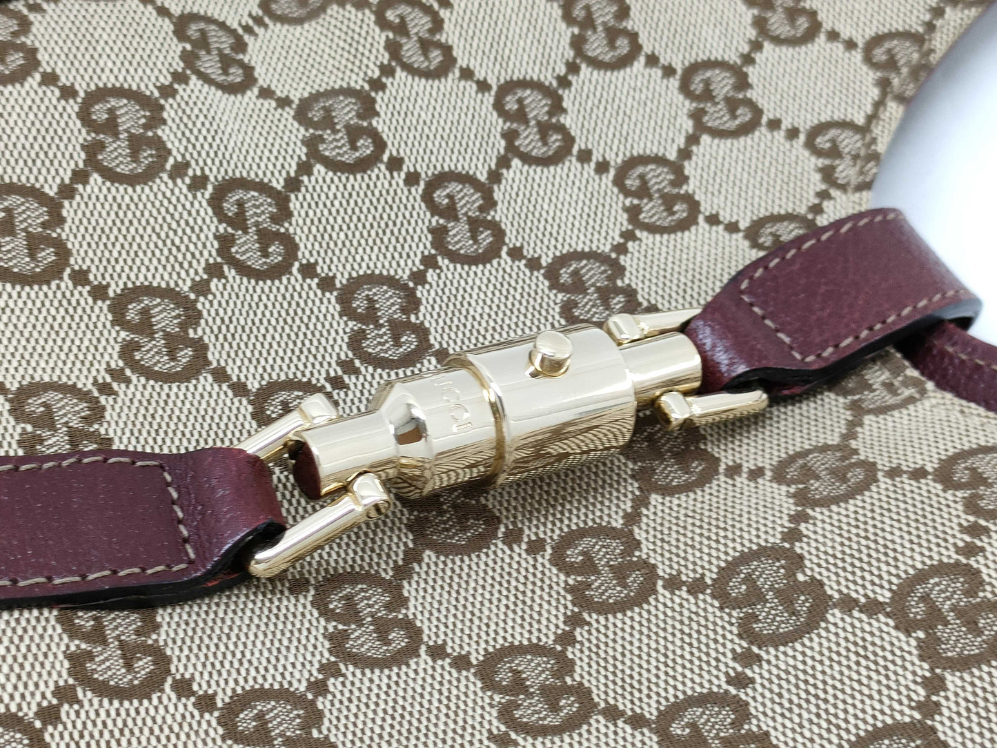 GUCCI GG Canvas GUCCIGG New Jackie 124407 Handbag