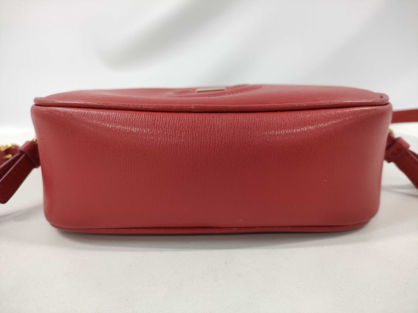 Salvatore Ferragamo Gancini Mini Shoulder Bag in Red