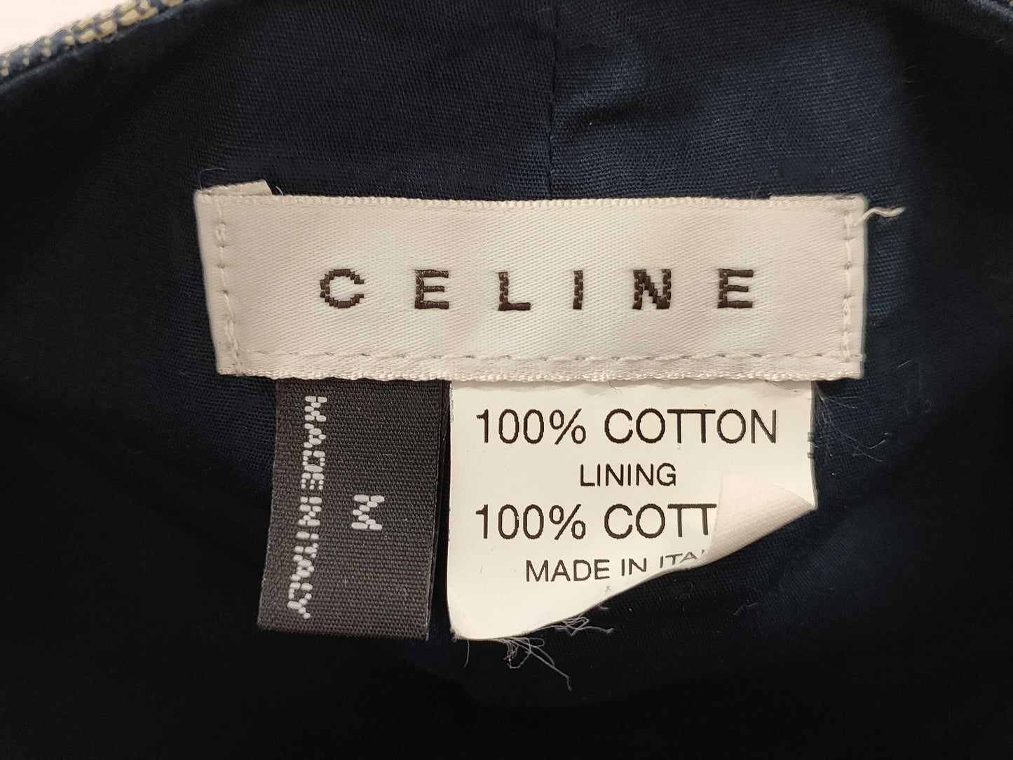 CELINE Paris Macadam Newsboy Cap, Navy, Size M, Other Accessories