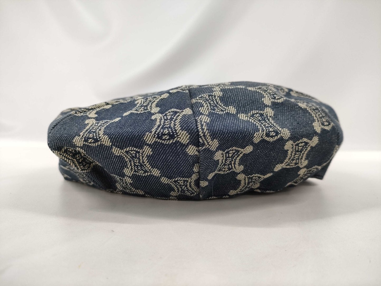 CELINE Paris Macadam Newsboy Cap, Navy, Size M, Other Accessories