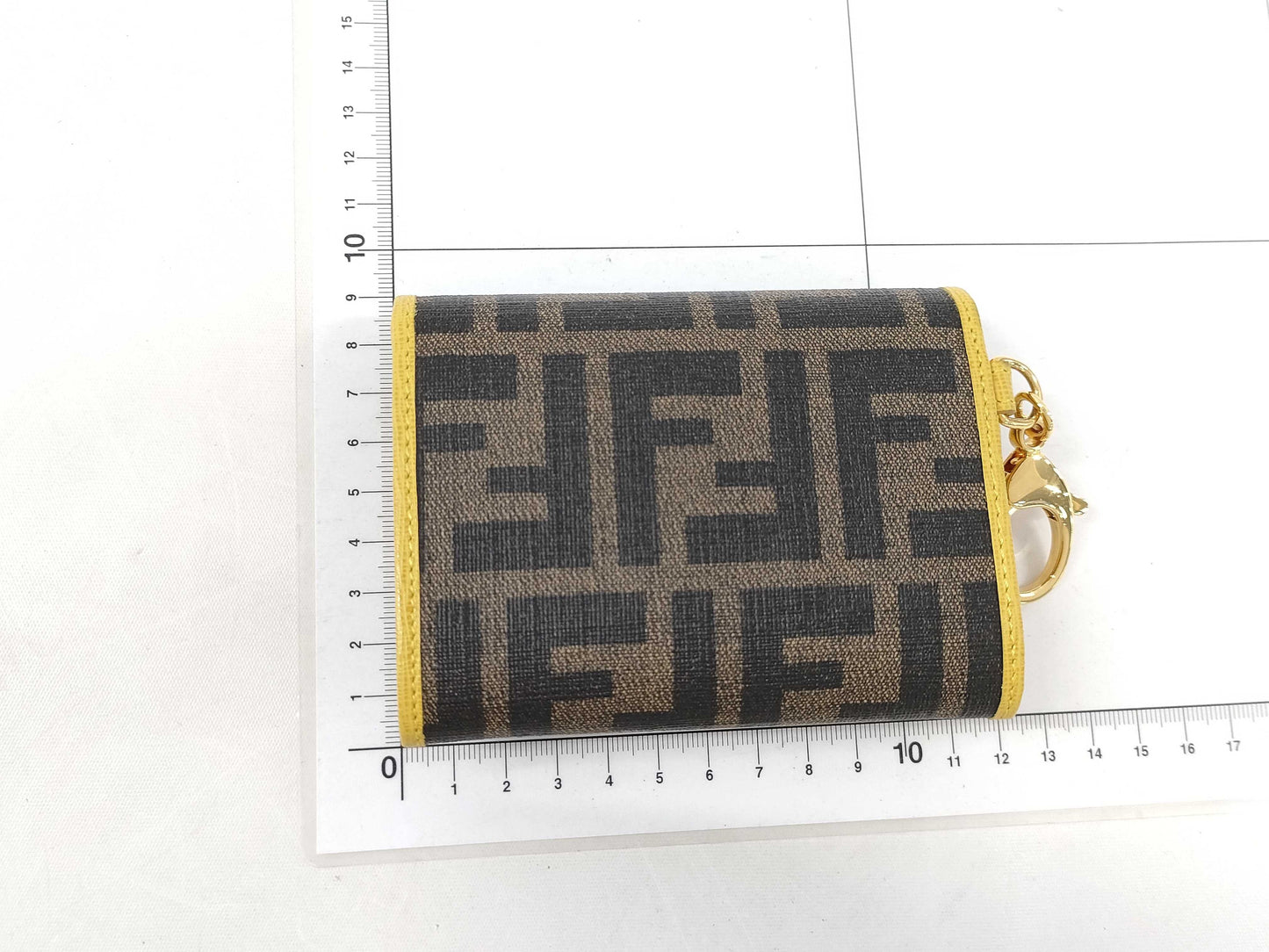 FENDI Zucca pattern wallet, yellow