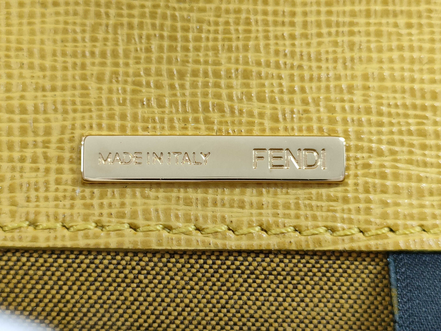 FENDI Zucca pattern wallet, yellow