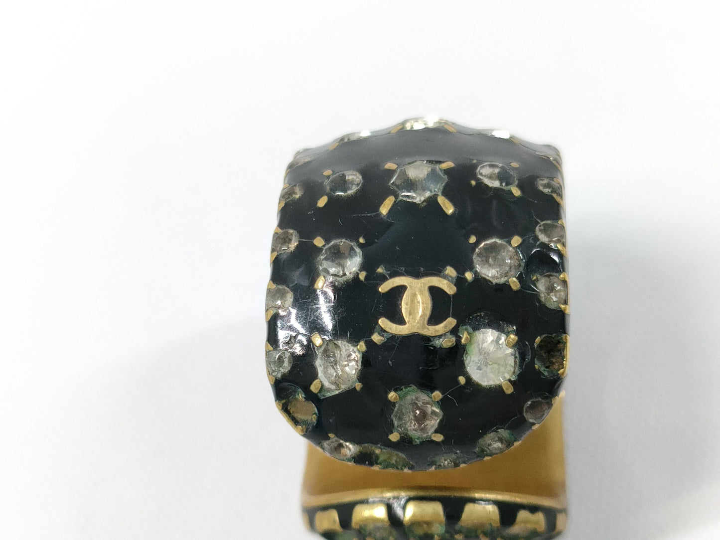 CHANEL Rhinestone Ring