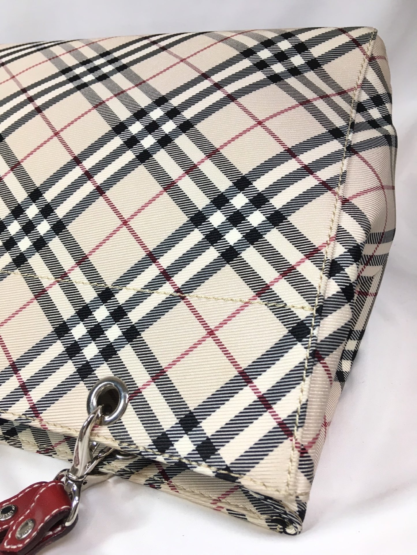 BURBERRY Nova Check Handbag with Pouch