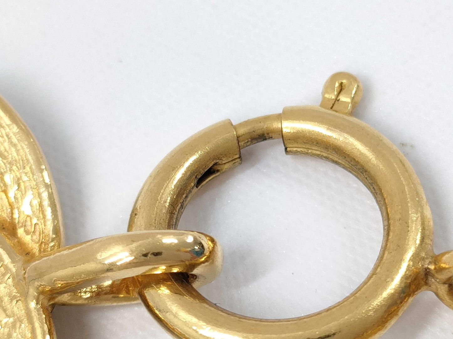 CHANEL CHANEL Coco Mark Matelasse Gold Necklace