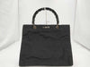 GUCCI Bamboo Canvas Tote Bag