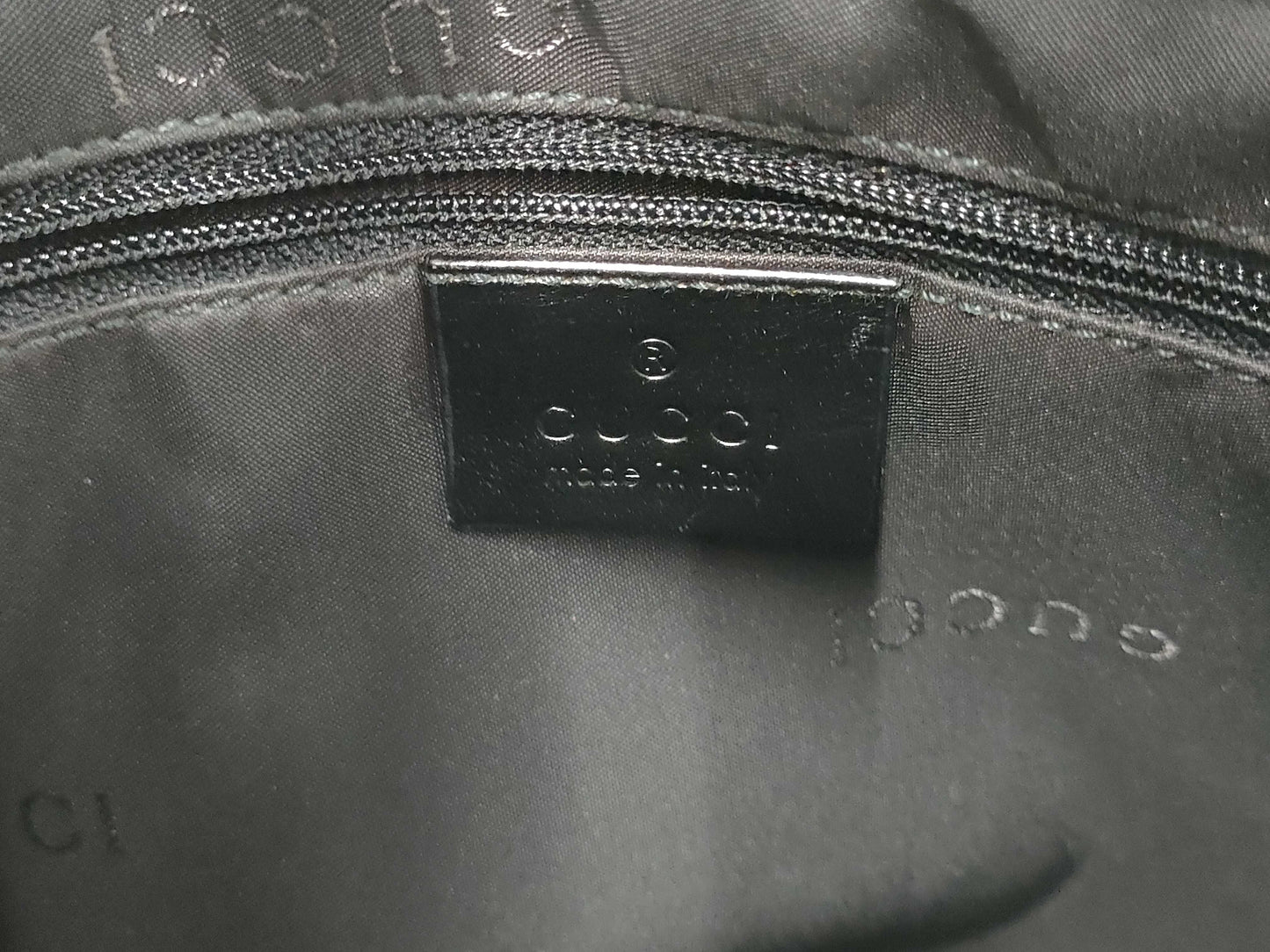 GUCCI Bamboo Canvas Tote Bag