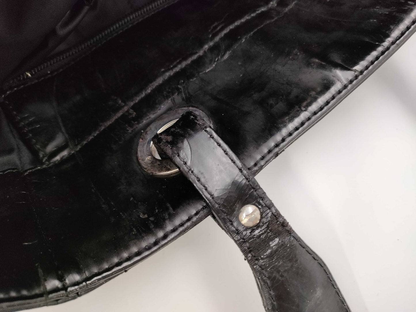 CHANEL Paris-Biarritz Patent No. 13 Black Tote Bag