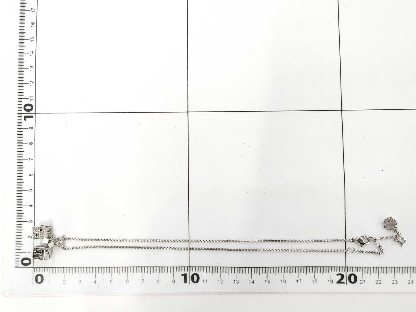Dior Logo Dice Necklace