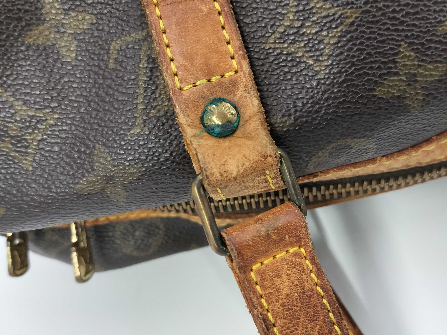 LOUIS VUITTON Monogram Sax Souple Boston Bag