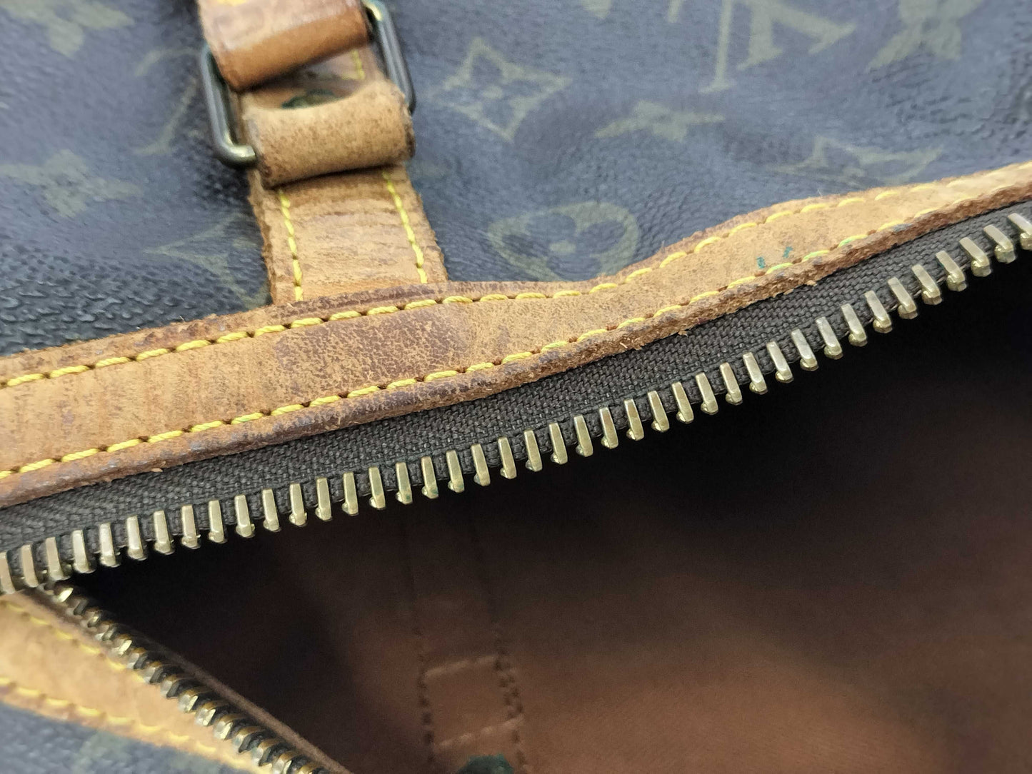 LOUIS VUITTON Monogram Sax Souple Boston Bag