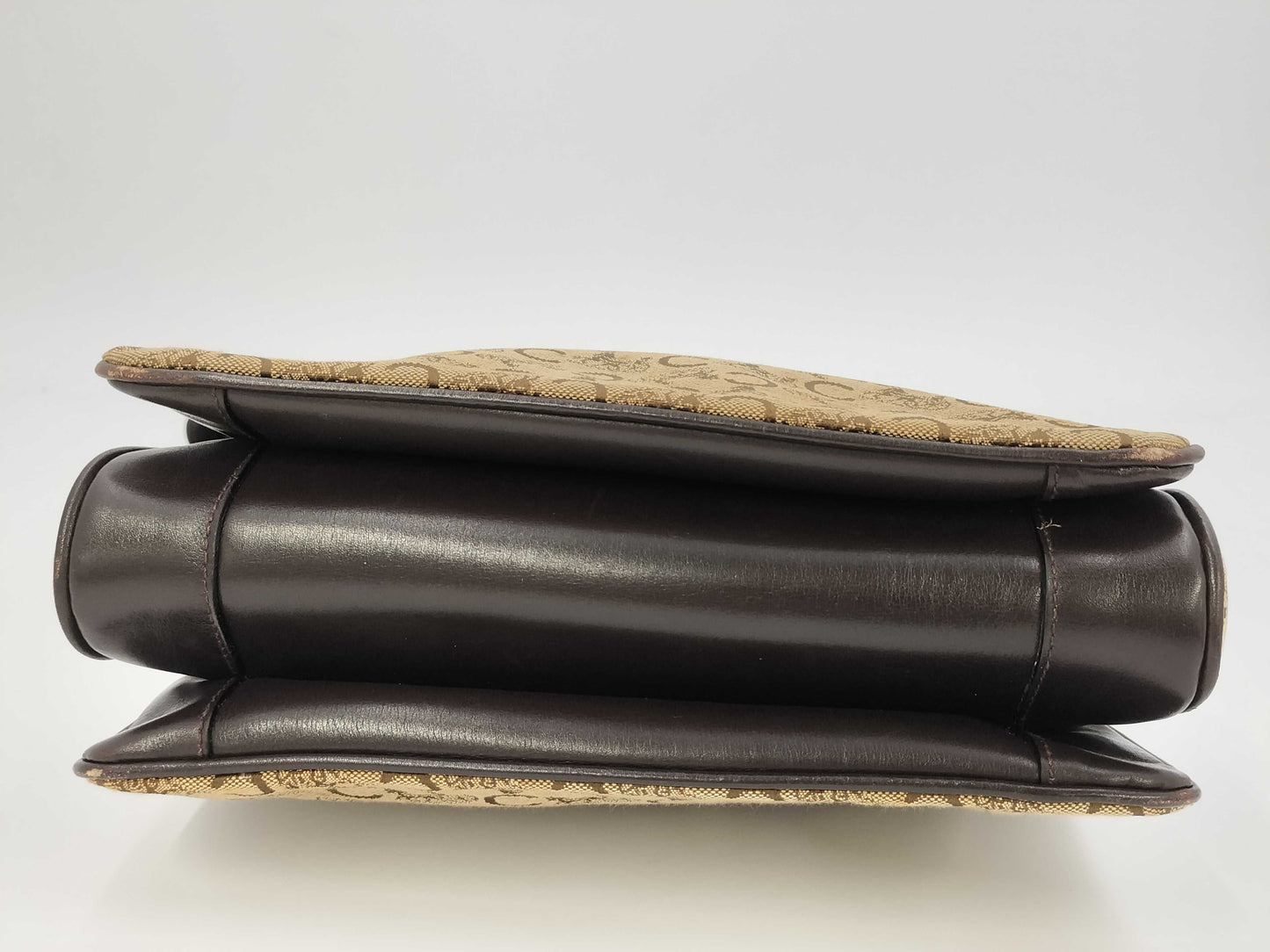 CELINE C Macadam Shoulder Bag