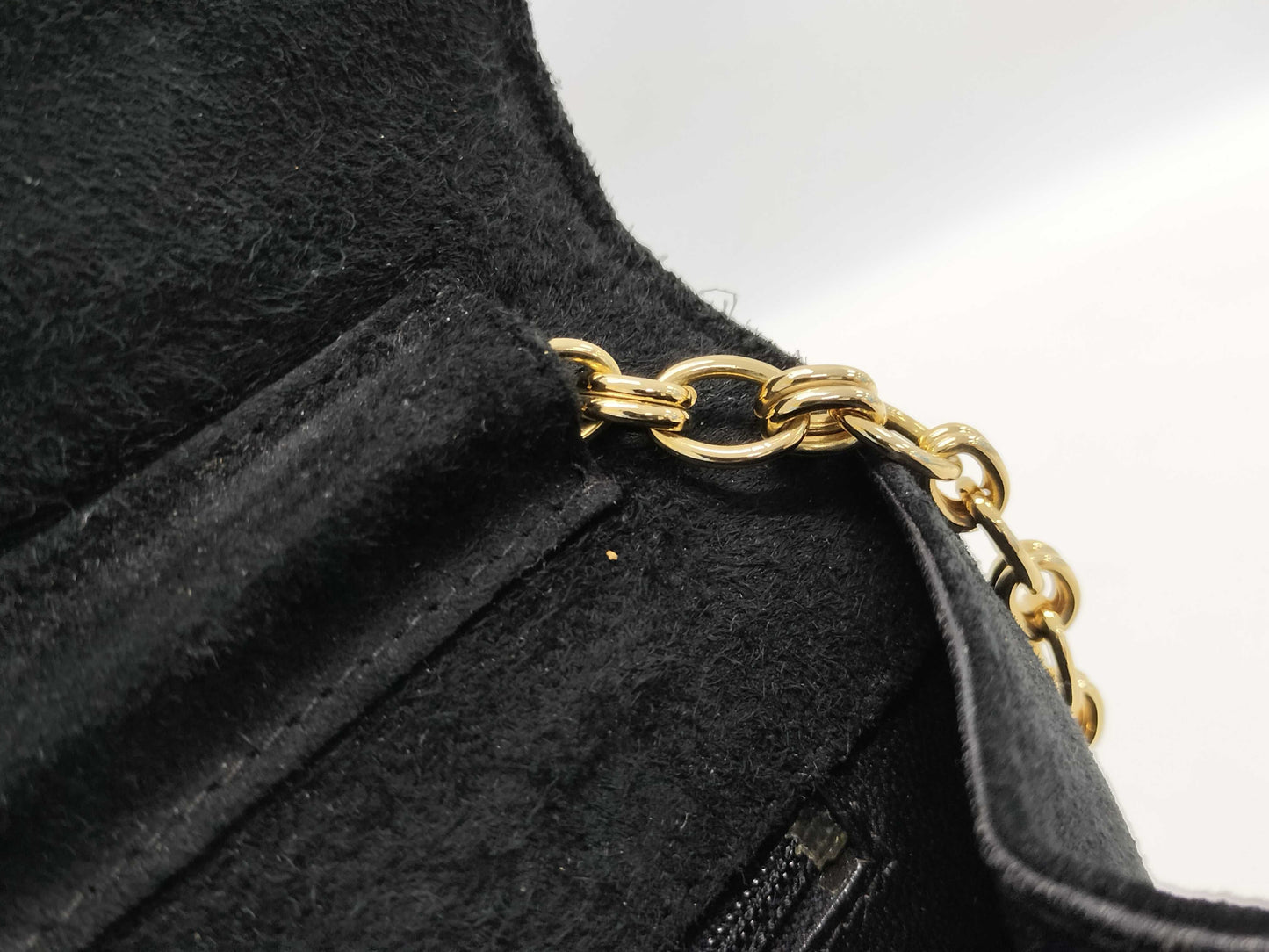 CHANEL Velour Shoulder Bag