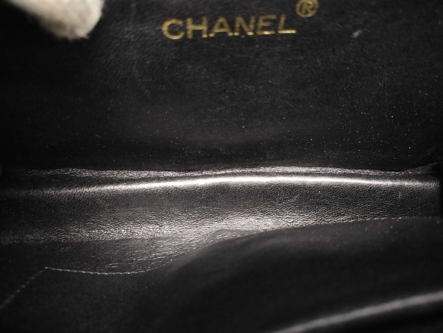 CHANEL Velour Shoulder Bag