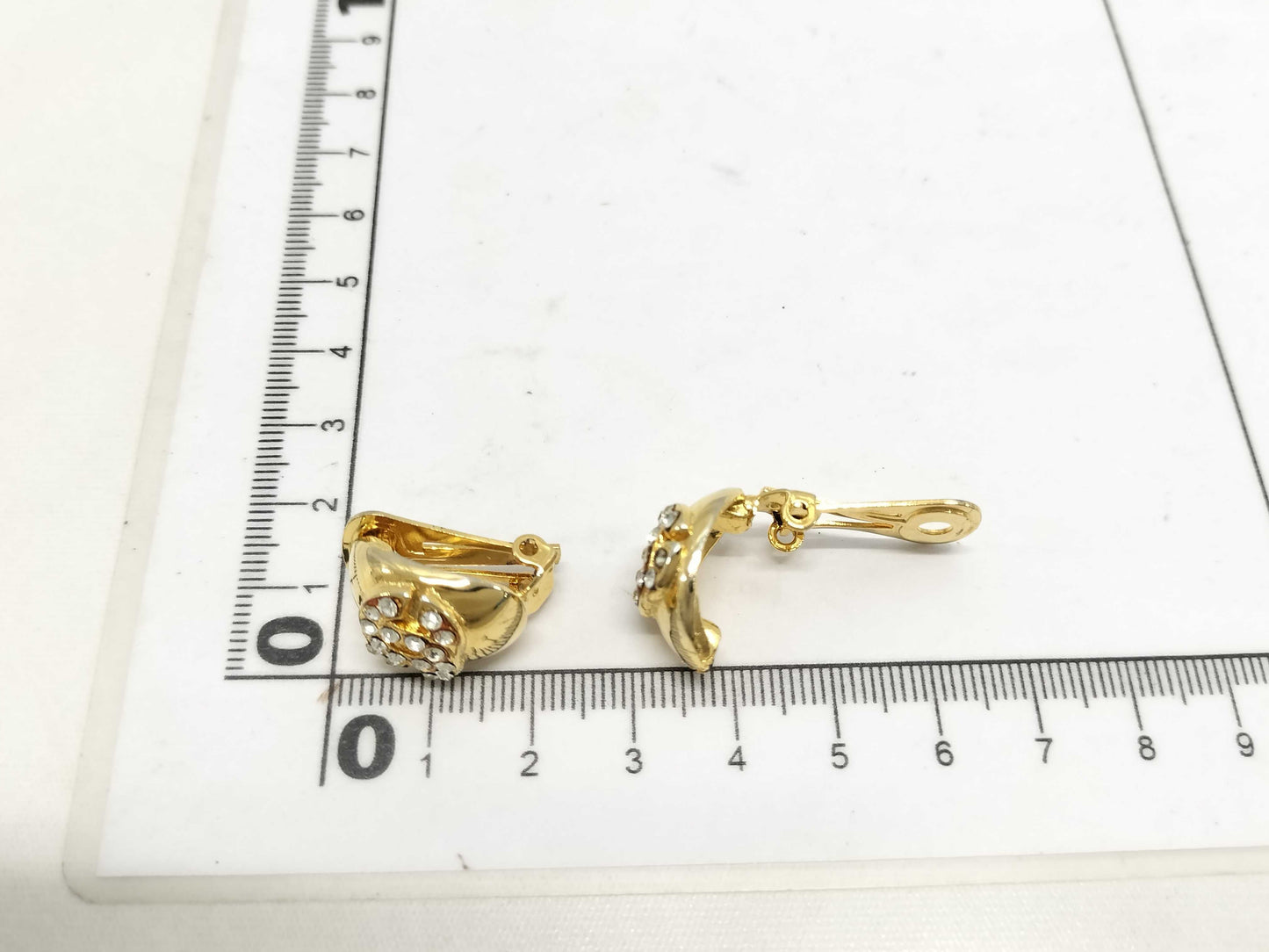 CHANEL Rhinestone Earrings