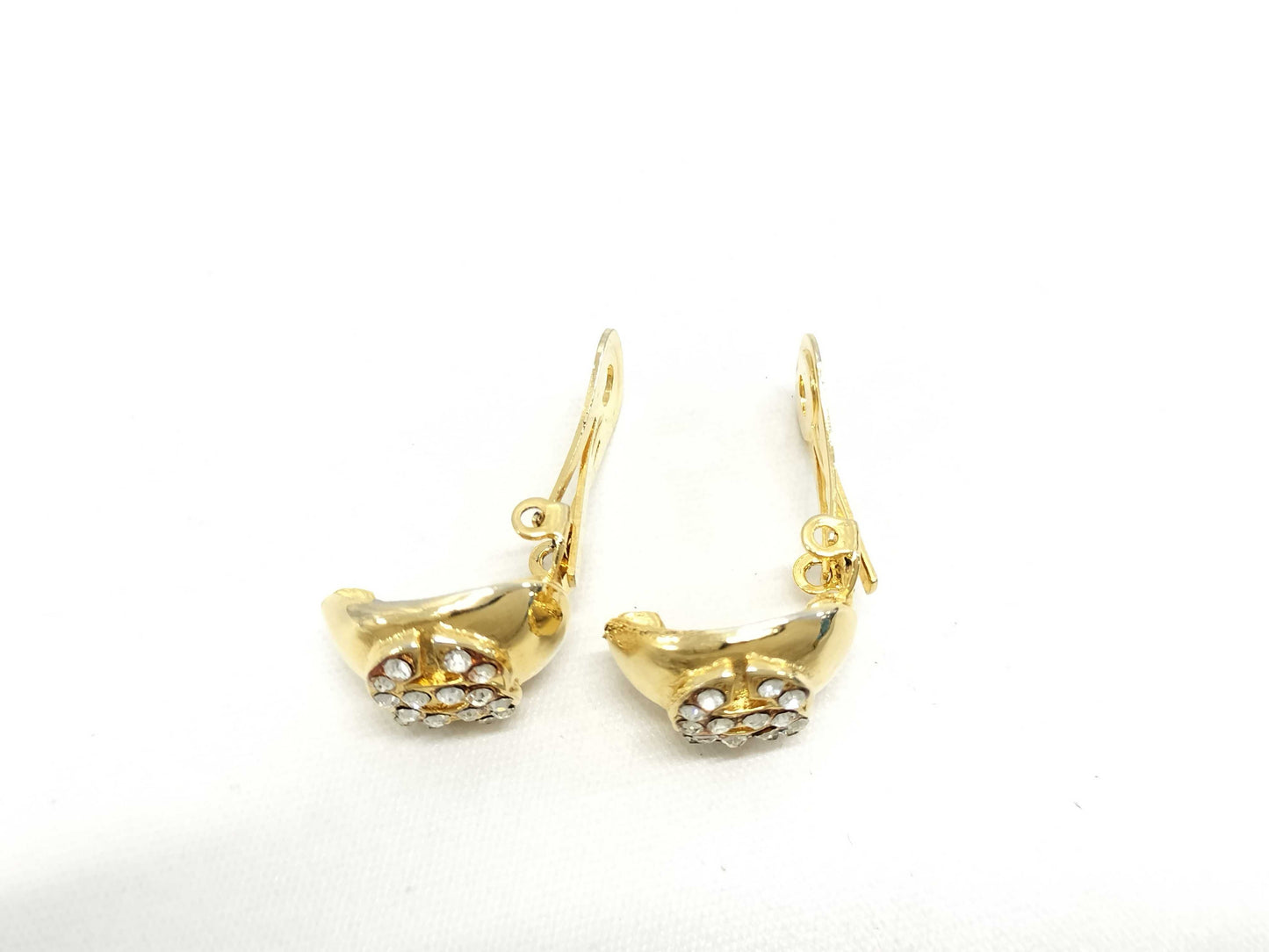CHANEL Rhinestone Earrings