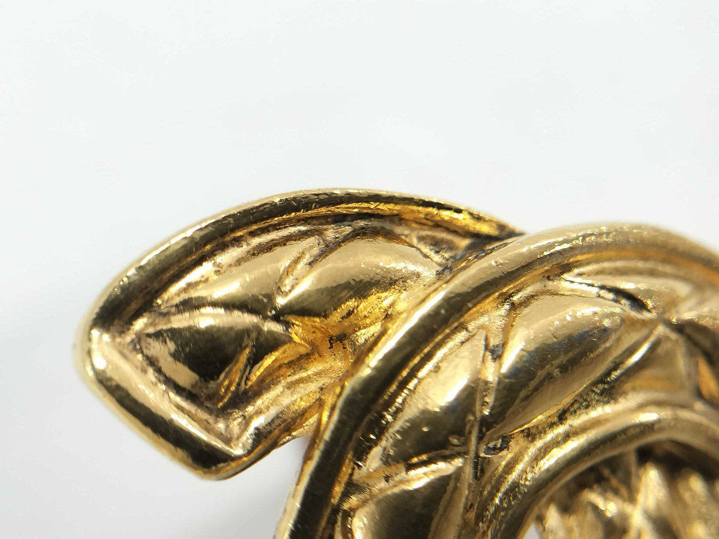 CHANEL Matelasse Coco Mark Earrings