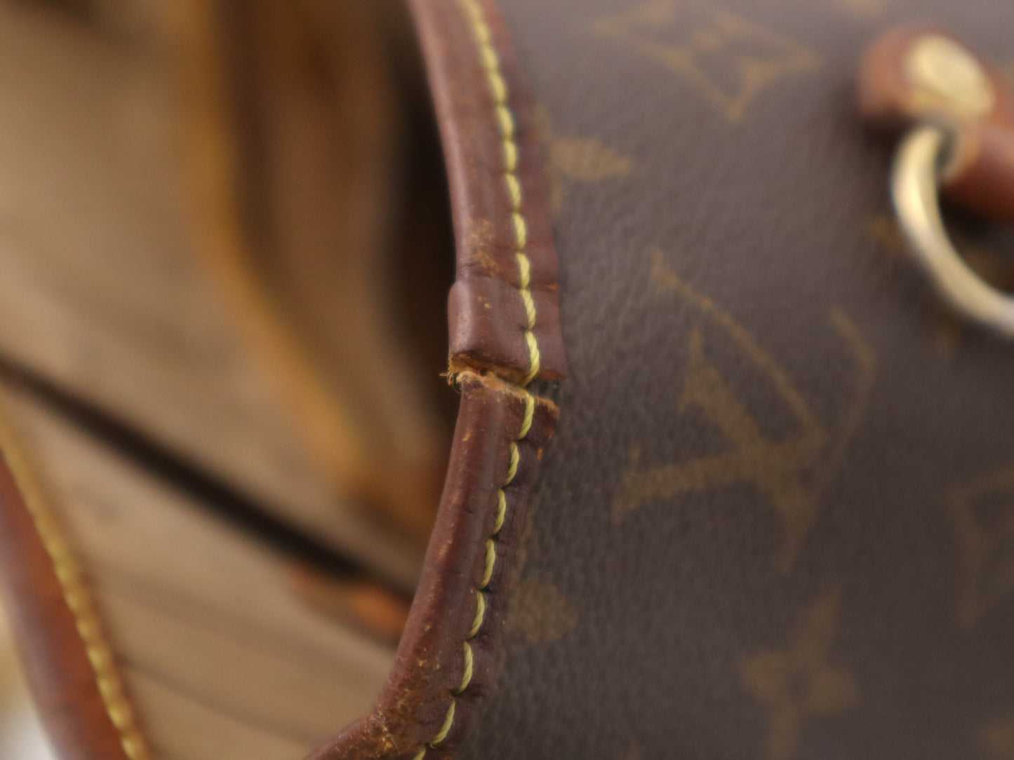 LOUIS VUITTON M40156 Monogram Neverfull MM Old-Style Tote Bag