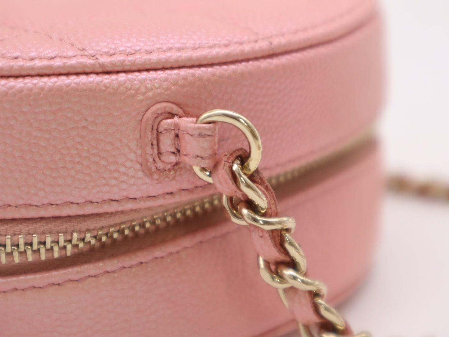 CHANEL Caviar Skin Classic Chain Clutch Bag, Pink, Seal, 27660754, Shoulder Bag