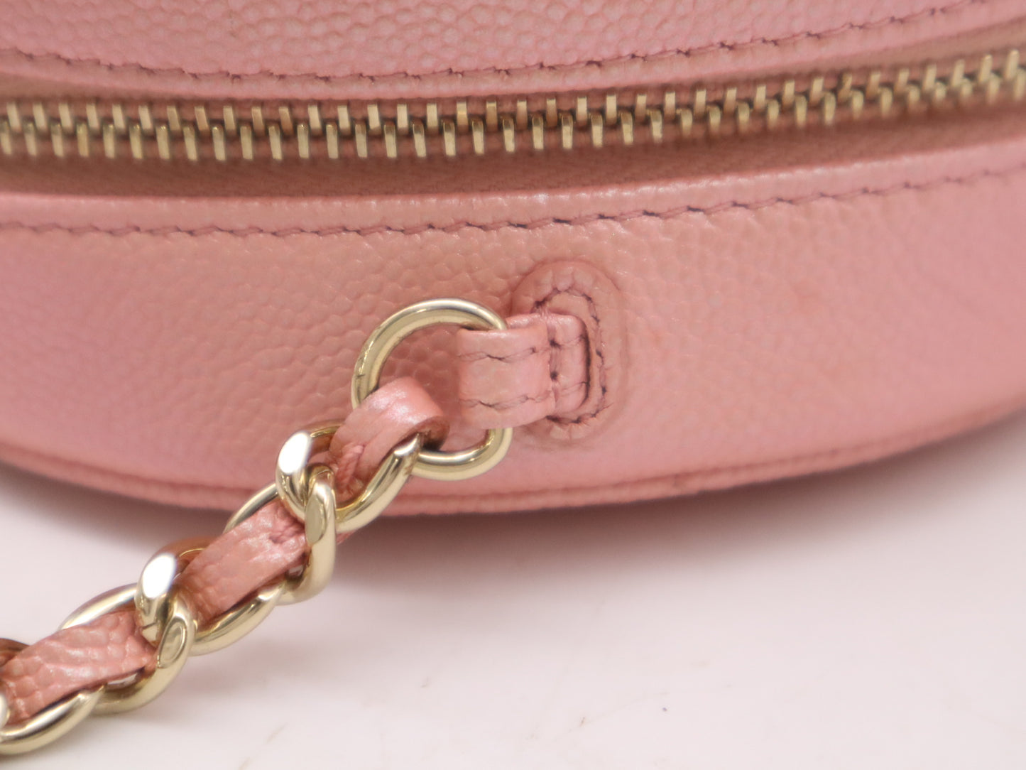 CHANEL Caviar Skin Classic Chain Clutch Bag, Pink, Seal, 27660754, Shoulder Bag