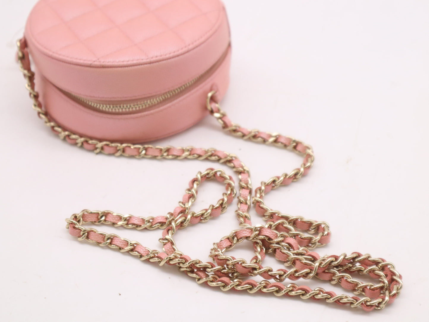 CHANEL Caviar Skin Classic Chain Clutch Bag, Pink, Seal, 27660754, Shoulder Bag