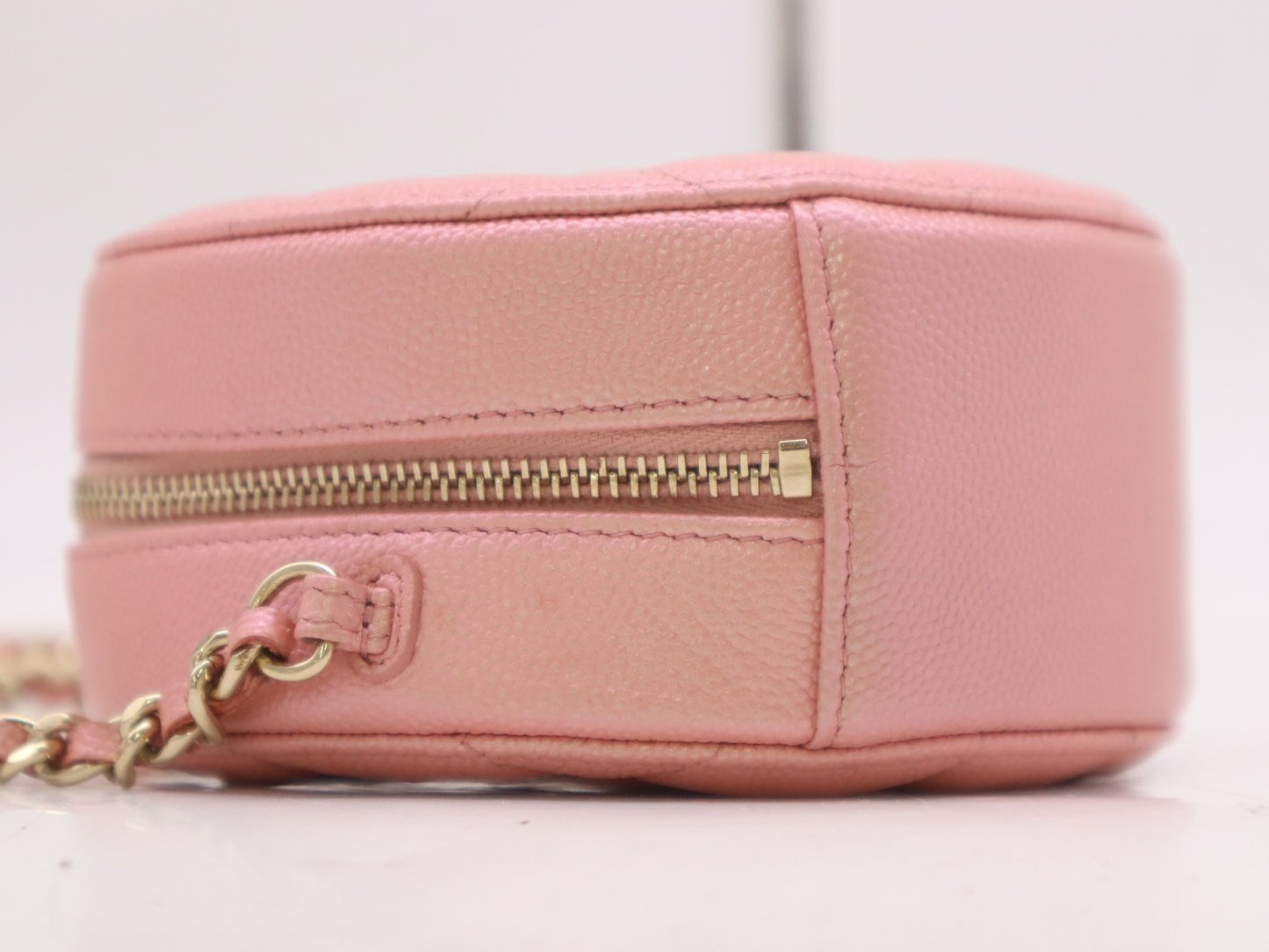 CHANEL Caviar Skin Classic Chain Clutch Bag, Pink, Seal, 27660754, Shoulder Bag