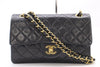 CHANEL Lambskin Matelasse 23 Double Flap Double Chain GD Hardware Black Seal Shoulder Bag 3951288