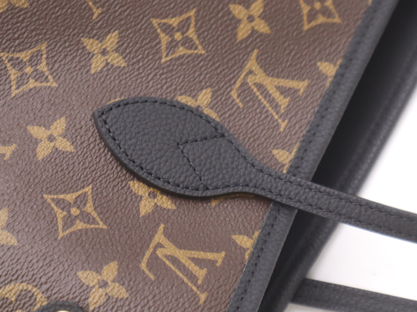 LOUIS VUITTON M11946 Monogram Neverfull MM Inside-Out Tote Bag with Pouch and Dust Bag, RFID Verified