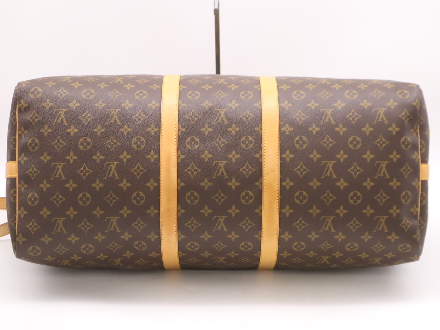 LOUIS VUITTON M41412 Monogram Keepall Bandouliere 60 Boston Bag with Shoulder Strap, Name Tag, and Poignier