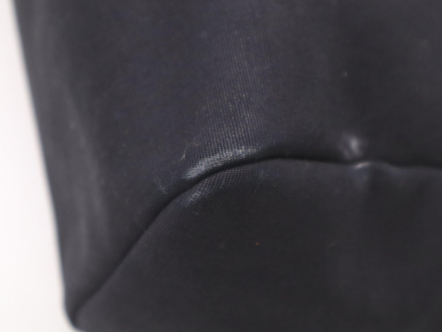 HERMES Toile Officier x Leather Air Bag MM □C Stamp 1999 Black Handbag with Padlock Strap