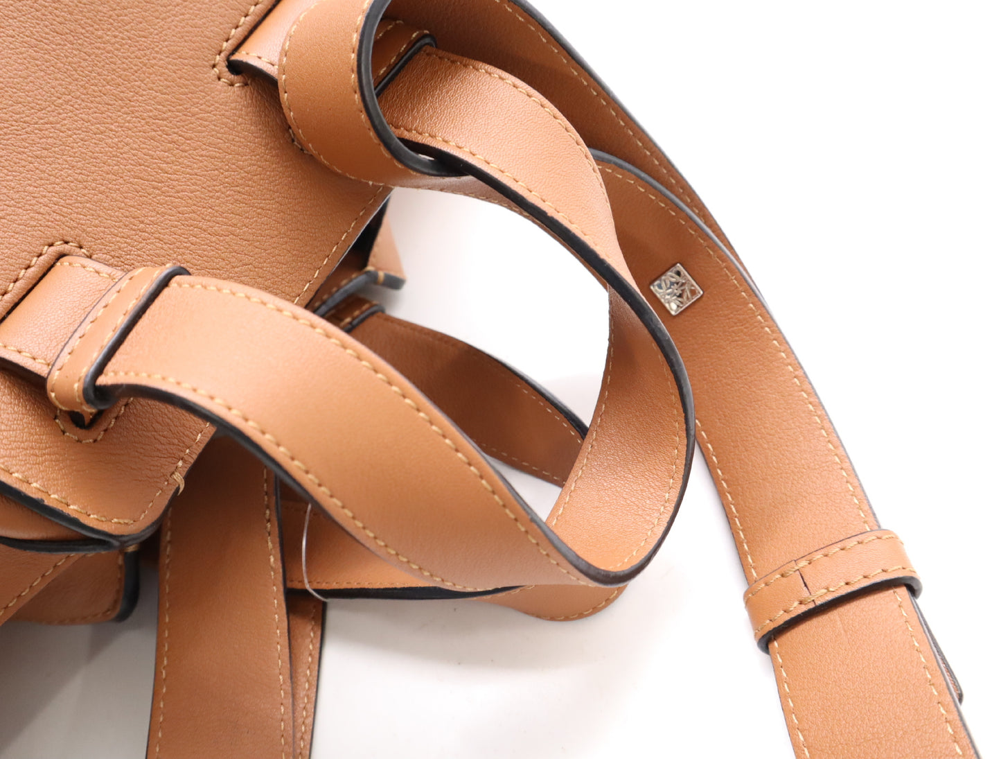 LOEWE Hammock Medium 2-Way Shoulder Bag in Brown Calfskin Leather with Dust Bag
