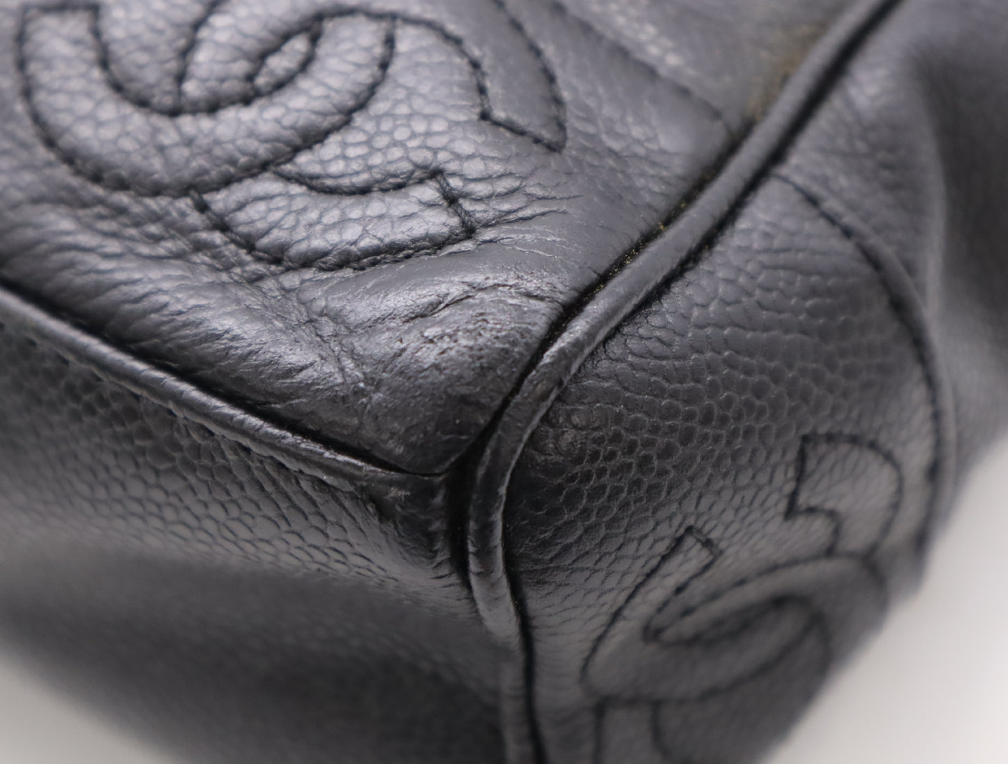 CHANEL Leather Triple Coco Mark Chain Bag Seal 426288 Shoulder Bag