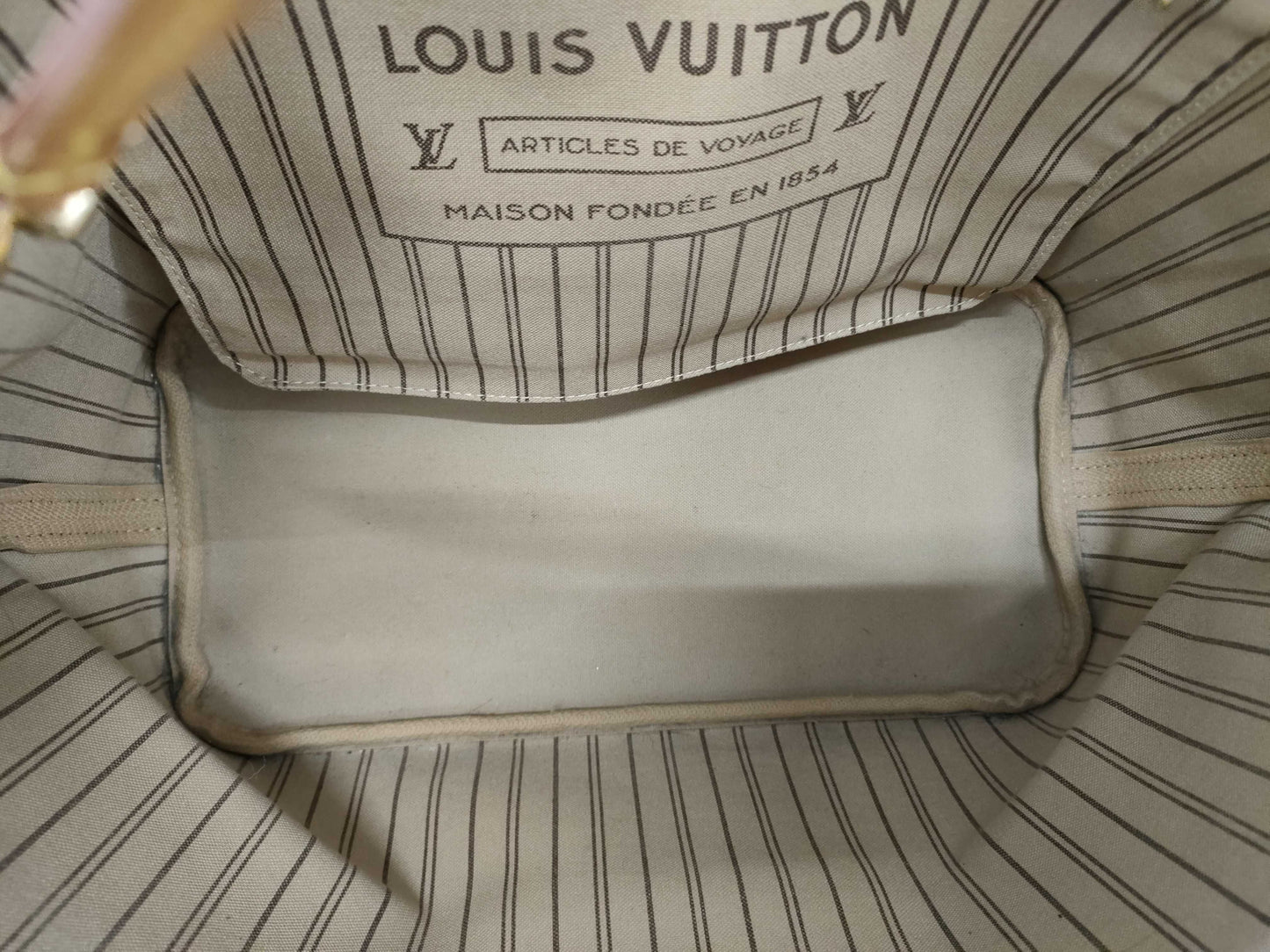 LOUIS VUITTON M40156 Monogram Neverfull MM Old Model Tote Bag with Pouch