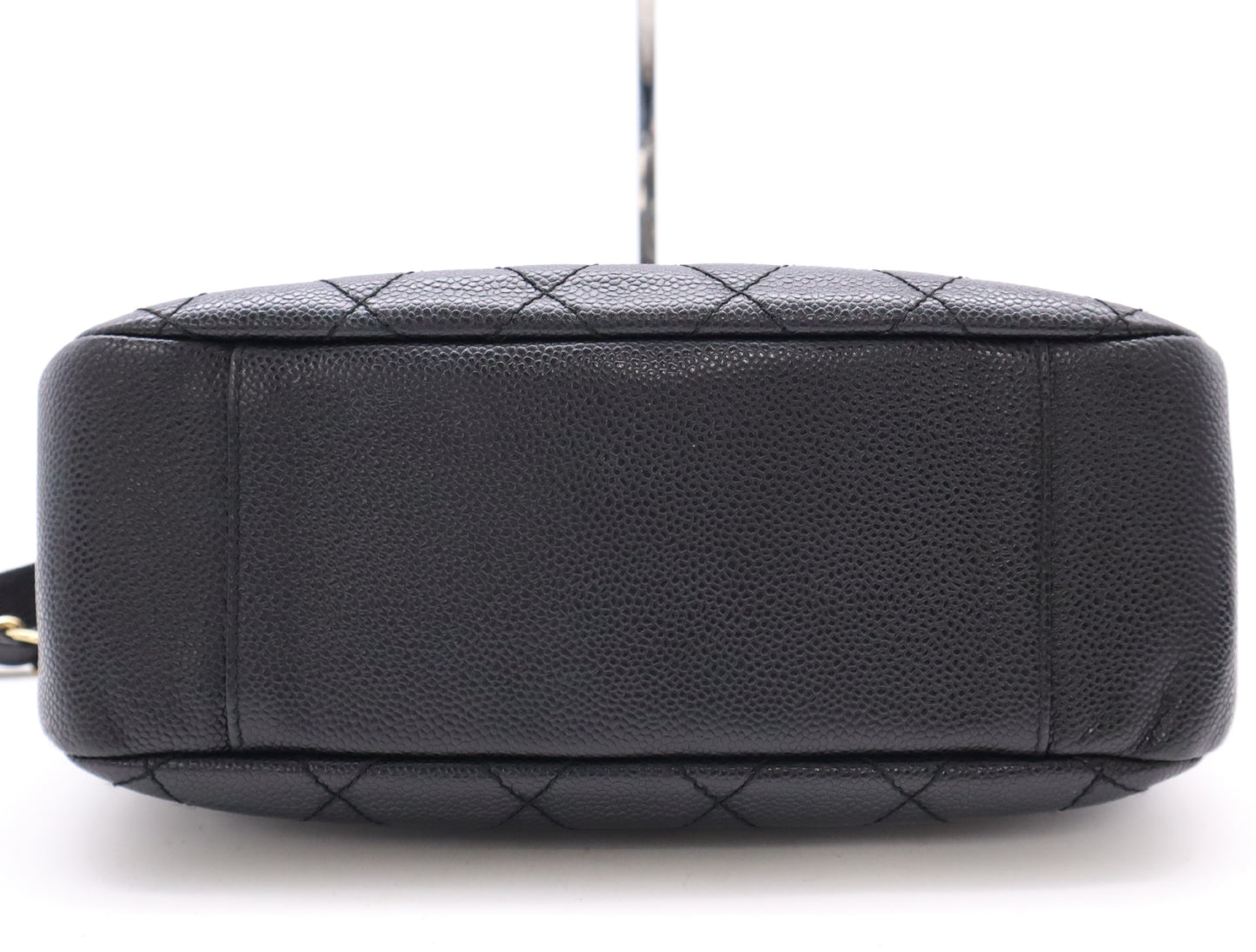 CHANEL Caviar Leather Matelasse Chain Shoulder Bag with GD Hardware, Black Card, 7073121, Dust Bag Included
