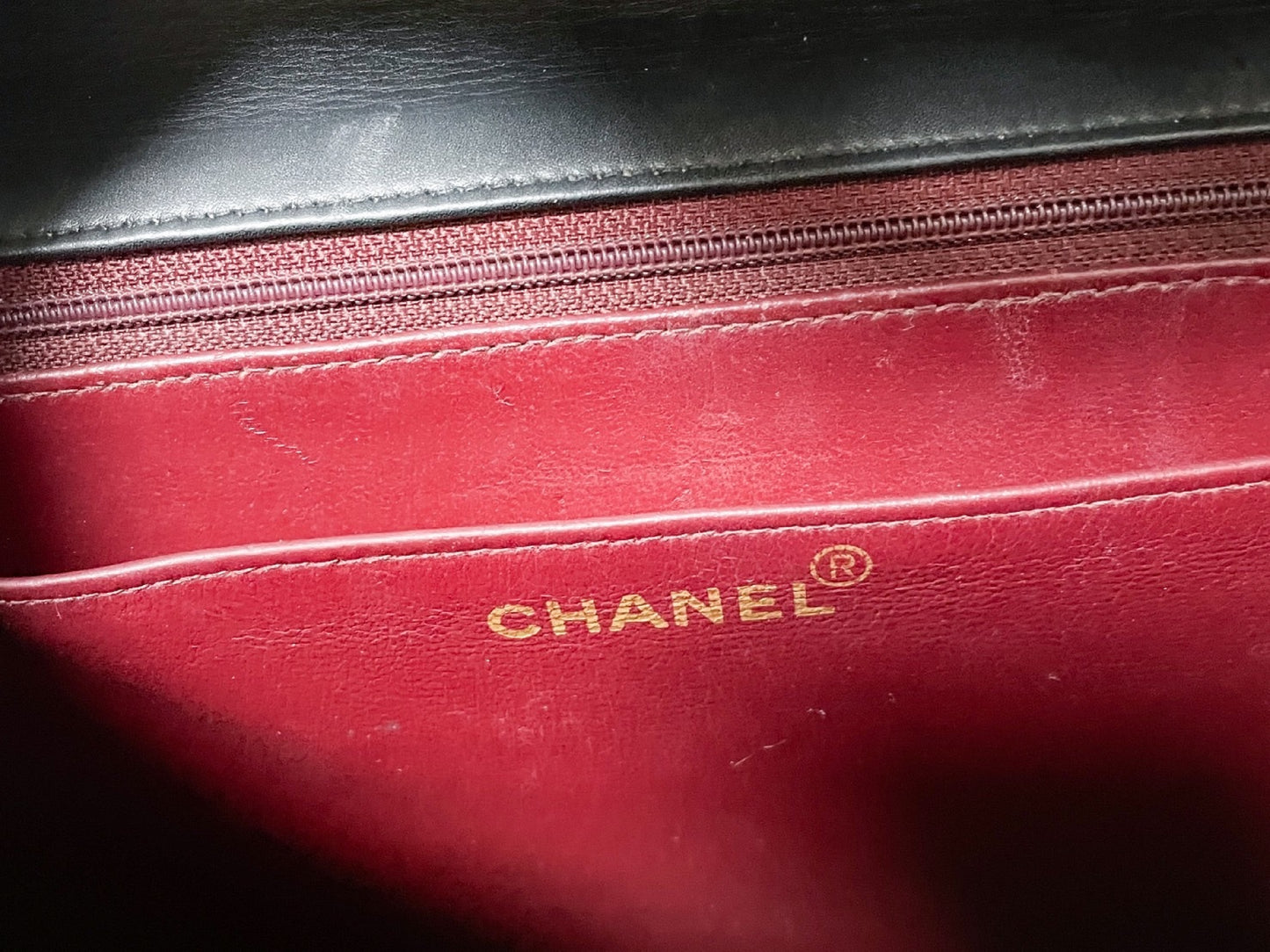 CHANEL Deca Matelasse Black Lambskin Shoulder Bag with Seal