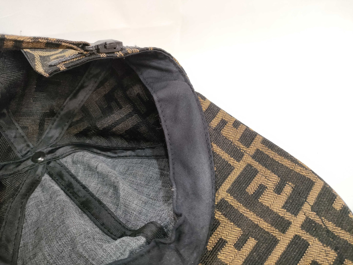 FENDI Zucca Cap Hat Canvas Brown Other Accessories