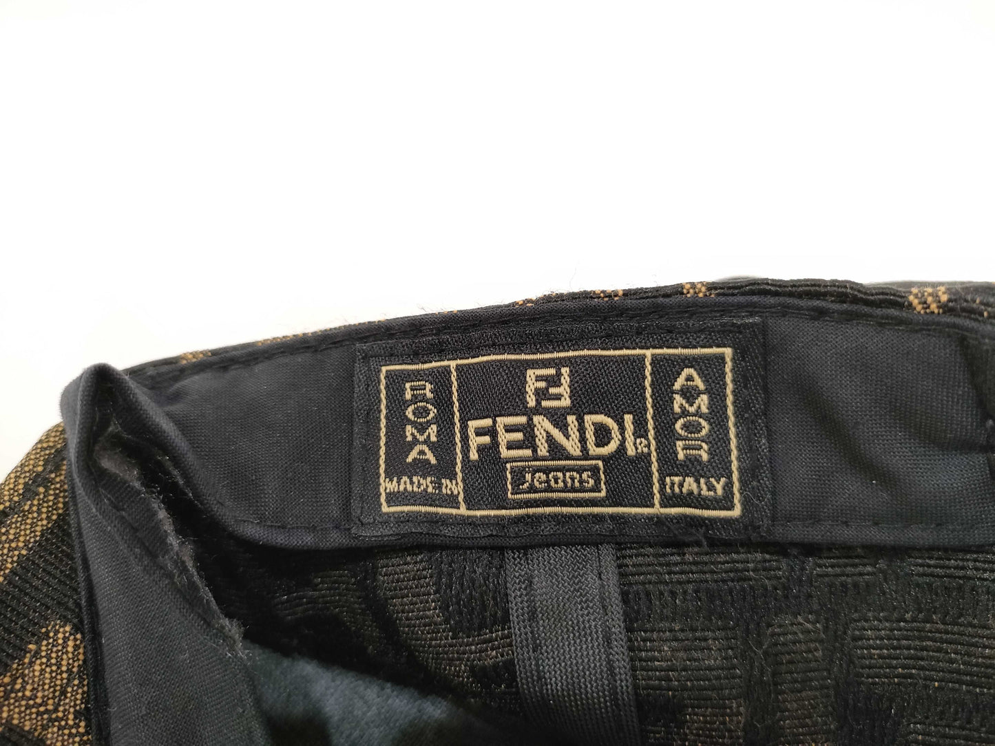 FENDI Zucca Cap Hat Canvas Brown Other Accessories