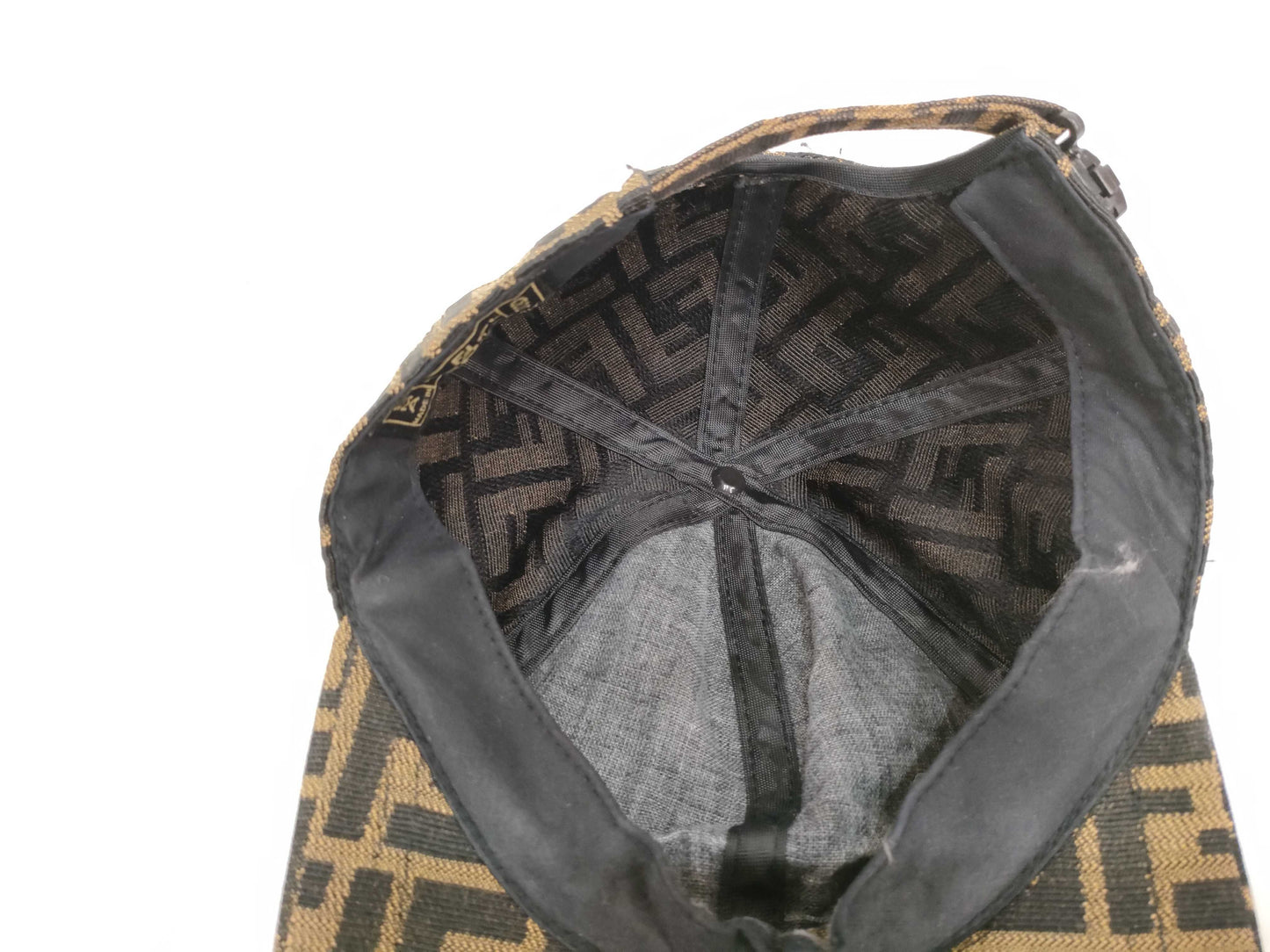 FENDI Zucca Cap Hat Canvas Brown Other Accessories
