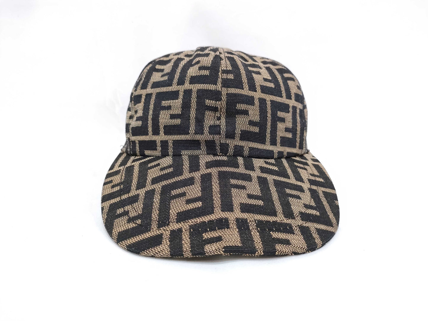 FENDI Zucca Cap Hat Canvas Brown Other Accessories