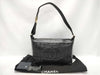 CHANEL Chocobar Bag, Chanel Chocobar Shoulder Bag, Lambskin, Black, 7094483, Bag, Bag, Shoulder Bag