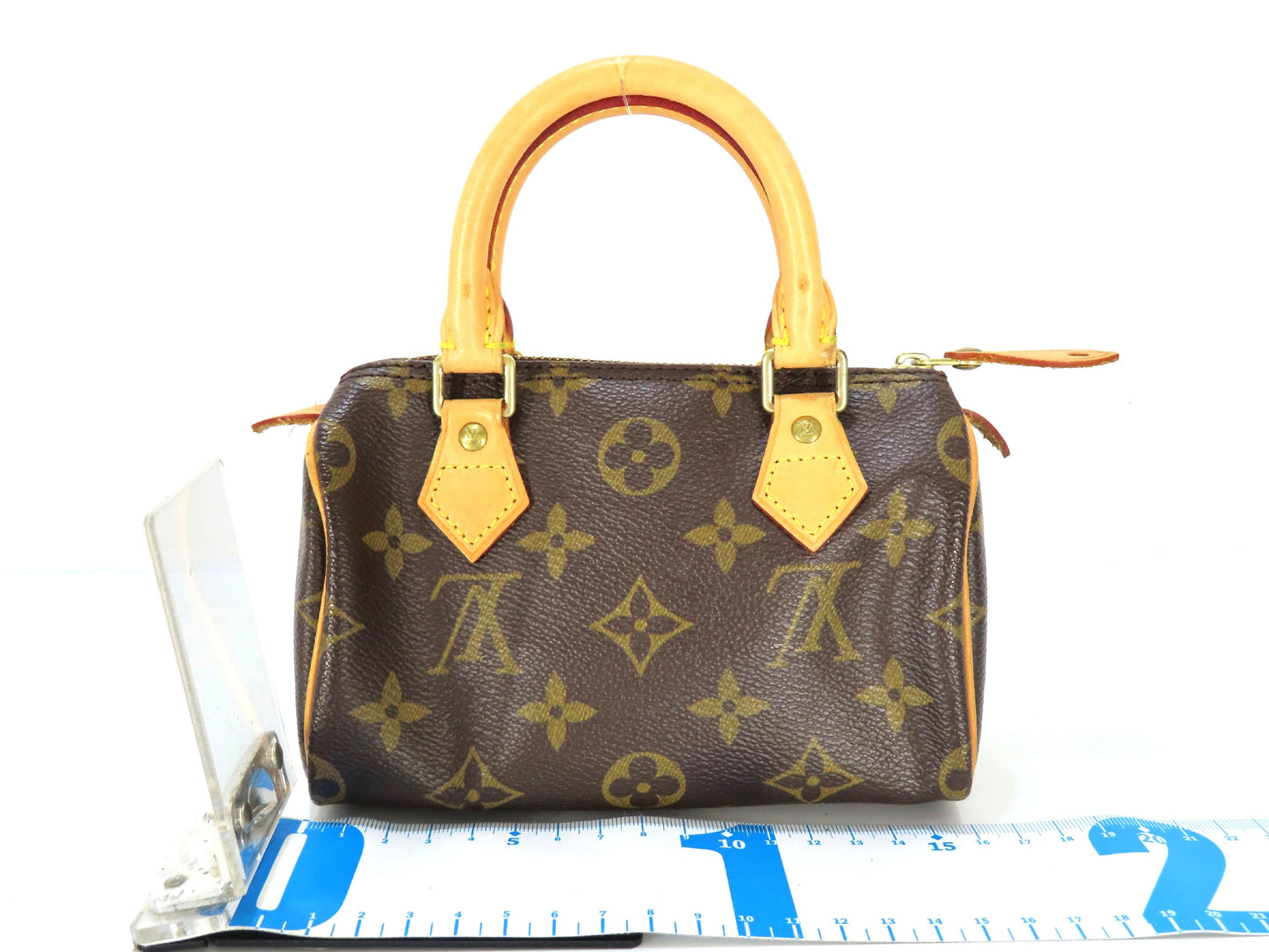 LOUIS VUITTON Monogram Bag LV Mini Speedy M4134 Strap Handbag
