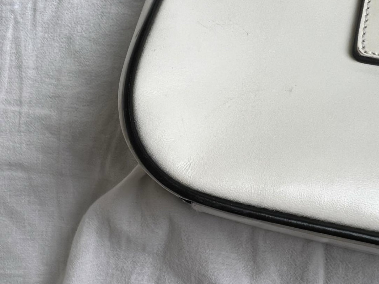 PRADA Prada Leather Handbag White Handbag