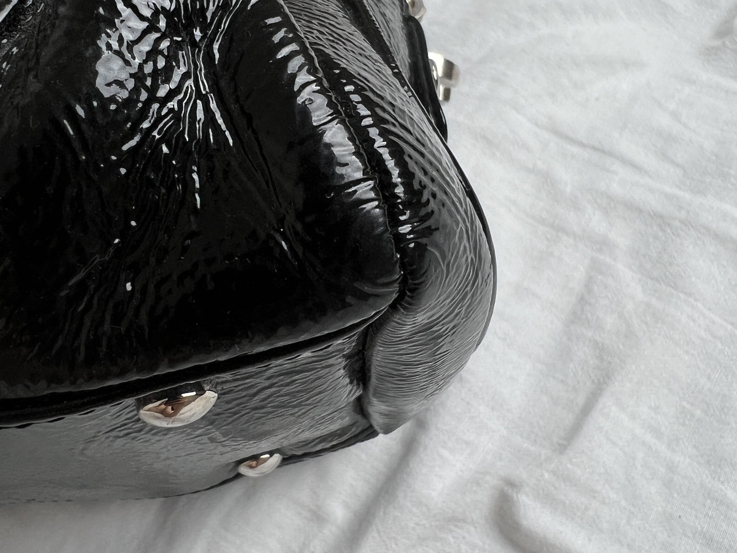CHANEL Chanel Luxury Line Patent Shoulder Bag Chanel Luxury Line Shoulder Bag